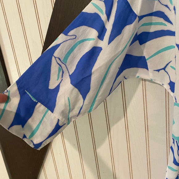 Gorgeous Natori Tunic Top Tropical Vacation 100% Cotton Size Small - Picture 2 of 8